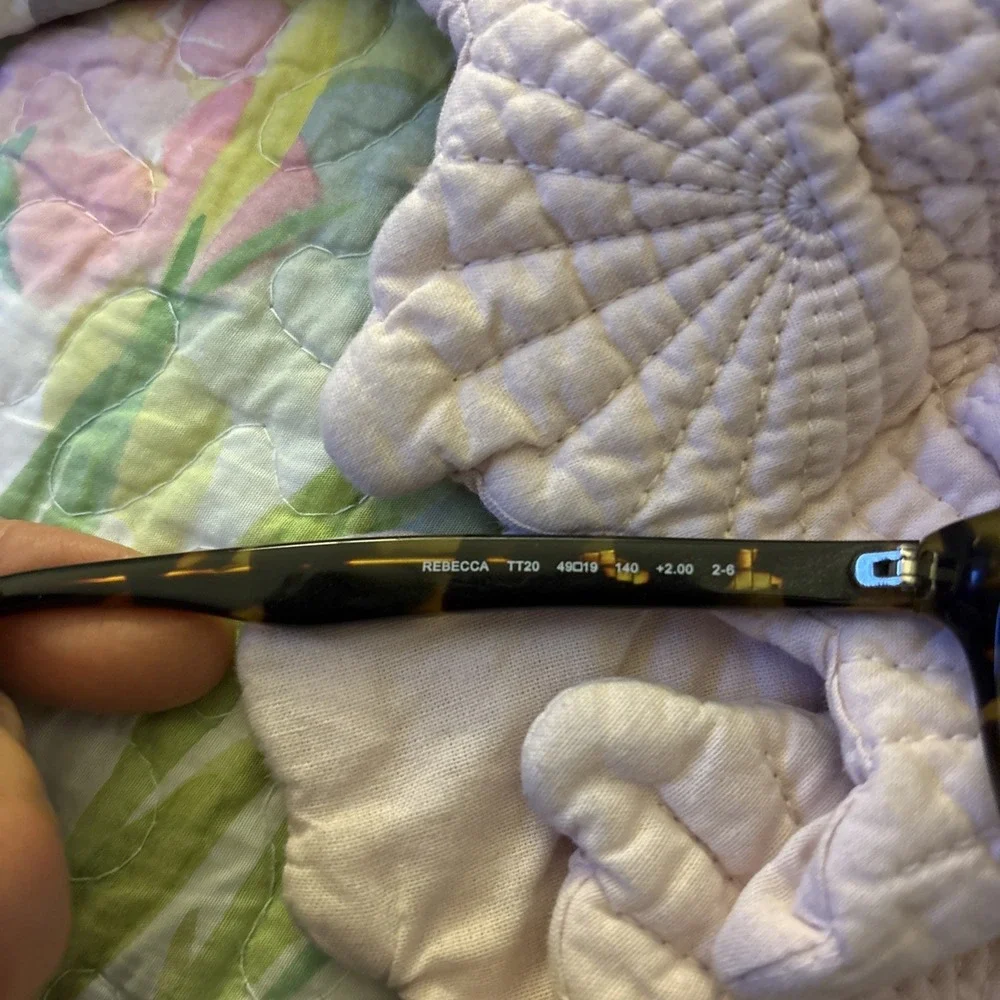 Kate Spade Rebecca TT20 Reading Glasses +2.00 Square Tortoise Eyeglasses 49()
